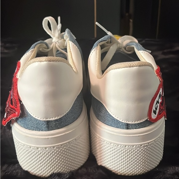 Guess Denim Fun size 9 tennis shoe sneaker - Picture 3 of 5